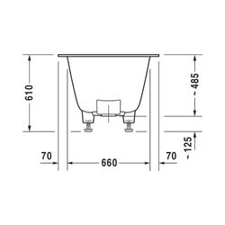 Duravit DuraSquare Whirlwanne Rechteckig, Einbau, 800x1800x485mm, Air-System, ... DURAVIT-760426000AS0000 4053424453897 (Abb. 1)