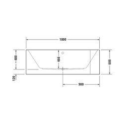 Duravit Happy D.2 Plus Whirlwanne rechteckig, Ecke L, 800x1800x480mm, Jet-Syst... DURAVIT-760449800JS1000 4053424736129 (Abb. 1)