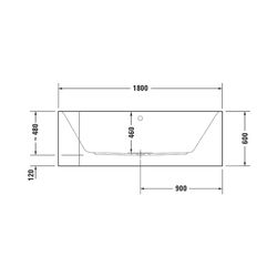 Duravit Happy D.2 Plus Whirlwanne rechteckig, Ecke R, 800x1800x480mm, Air-Syst... DURAVIT-760450800AS0000 4053424736136 (Abb. 1)