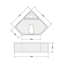 Duravit D-Code Badewannenträger 370x1370x520mm, Rechteckig, gerade Seitenwand ... DURAVIT-790476000000000 4021534401817 (Abb. 1)