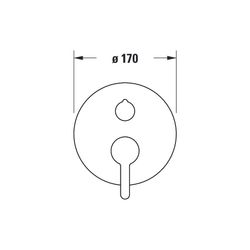 Duravit C.1 Einhebel-Wannenmischer Unterputz, 2 Verbraucher, Chrom, Wanneneinlauf... DURAVIT-C15210012010 7612158492298 (Abb. 1)