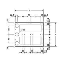 Duravit Fußgestell 1000x1200x80-100mm für Stonetto Duschwannen... DURAVIT-791107000000000 4063382031334 (Abb. 1)