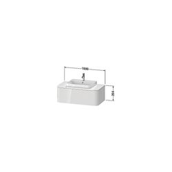 Duravit Happy D.2 Konsolenwaschtischunterbau wandhäng. 550x1000x354mm ohne KSP Lei... DURAVIT-HP494107575 4053424867908 (Abb. 1)