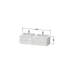 Duravit Happy D.2 Konsolenwaschtischunterbau wandh. 550x1600x408mm B, Nachtblau Se... DURAVIT-HP4974B9898 4053424870748 (Abb. 1)