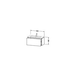Duravit L-Cube Waschtischunterbau wandh. 391x820x400mm, Compact Mattweiß, Grifflos... DURAVIT-LC615701818 4053424451107 (Abb. 1)