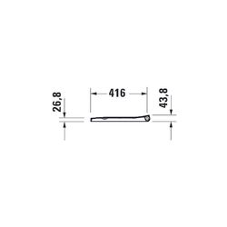 Duravit Design Classics WC-Sitz eckig Weiß Hochglanz, 371x63x433mm, mit Absenkautom... DURAVIT-0021290000 4053424682181 (Abb. 1)