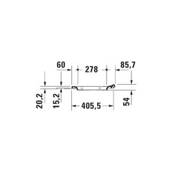 Duravit Design Classics WC-Sitz eckig Weiß Hochglanz, 371x63x433mm, mit Absenkautom... DURAVIT-0021290000 4053424682181 (Abb. 1)