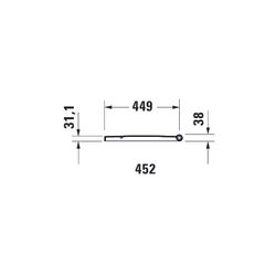 Duravit Vero Air WC-Sitz eckig Weiß Hochglanz, 378x49x469mm, ohne Absenkautomatik, ... DURAVIT-0022010000 4053424336213 (Abb. 1)