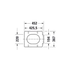 Duravit Vero Air WC-Sitz eckig Weiß Hochglanz, 378x49x469mm, mit Absenkautomatik, S... DURAVIT-0022090000 4053424336220 (Abb. 1)