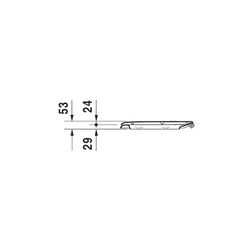 Duravit D-Code WC-Sitz Weiß Hochglanz 361x43x485mm, ohne SoftClose, Edelstahl-Schar... DURAVIT-0060310000 4021534822537 (Abb. 1)