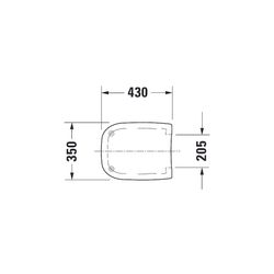 Duravit D-Code WC-Sitz Weiß Hochglanz 360x40x430mm, ohne Absenkautomatik, Edelstahl... DURAVIT-0067310000 4021534384769 (Abb. 1)