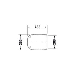 Duravit D-Code WC-Sitz Rechteckig, Weiß Hochglanz 359x50x443mm, mit Absenkautomatik... DURAVIT-0067390099 4021534966293 (Abb. 1)
