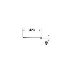 Duravit D-Code WC-Sitz Rechteckig, Weiß Hochglanz 359x50x443mm, mit Absenkautomatik... DURAVIT-0067390099 4021534966293 (Abb. 1)