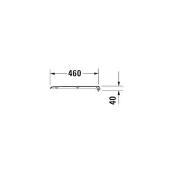 Duravit D-Code WC-Sitz Weiß Hochglanz 360x50x475mm, ohne Absenkautomatik, Edelstahl... DURAVIT-0067410000 4021534427671 (Abb. 1)