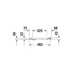 Duravit D-Code WC-Sitzring, Weiß glänzend, 368x42x496mm verlängert, Winkelpuffer, d... DURAVIT-0060910000 4021534949234 (Abb. 1)