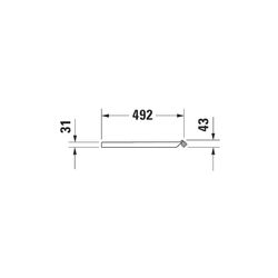 Duravit DuraStyle WC-Sitz Weiß Hochglanz 379x43x507mm, ohne Absenkautomatik, Edelst... DURAVIT-0062310000 4021534958656 (Abb. 1)