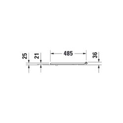 Duravit DuraStyle WC-Sitz Weiß Hochglanz 379x43x507mm, ohne Absenkautomatik, Edelst... DURAVIT-0062310000 4021534958656 (Abb. 1)