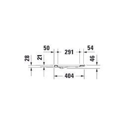 Duravit Starck 3 WC-Sitzring, Weiß Hochglanz, 404x46x350mm, Winkelpuffer, durchgehe... DURAVIT-0062610000 4021534297151 (Abb. 1)