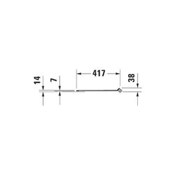Duravit DuraStyle WC-Sitz D-shaped, Weiß Hochglanz 359x43x423mm, ohne Absenkautomat... DURAVIT-0063710000 4021534856532 (Abb. 1)