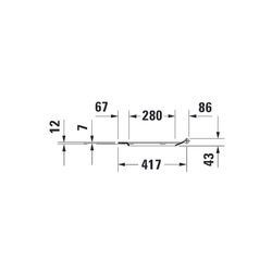 Duravit DuraStyle WC-Sitz D-shaped, Weiß Hochglanz 359x43x423mm, ohne Absenkautomat... DURAVIT-0063710000 4021534856532 (Abb. 1)
