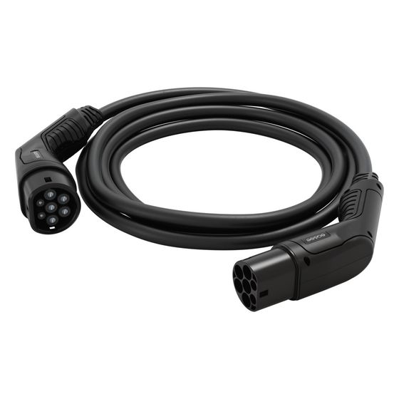 Easee Ladekabel Typ 2 90200, 22kW, 32A, 4m, Schwarz