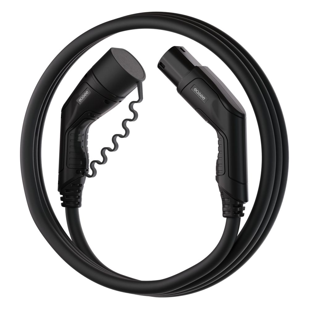 Easee Ladekabel Typ 2, 7,5 m, 3-phasig, 32 A, 22 kW für Wallbox & Elektroauto, schwarz, 90... EASEE-90201 4055626944388 (Abb. 4)