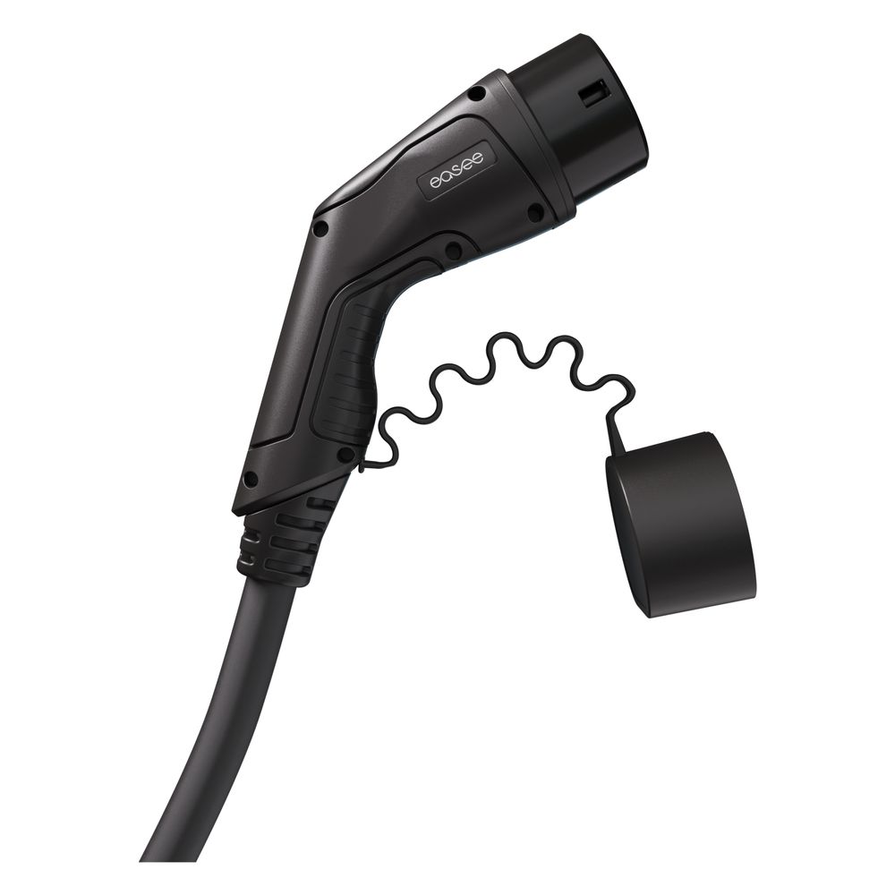 Easee Ladekabel Typ 2, 7,5 m, 3-phasig, 32 A, 22 kW für Wallbox & Elektroauto, schwarz, 90... EASEE-90201 4055626944388 (Abb. 5)