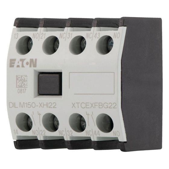 Eaton Hilfsschalterbaustein DILM DILM150-XHI22, 4-polig, 2 S, 2 Ö, Frontbefestigung, Schraubklemmen