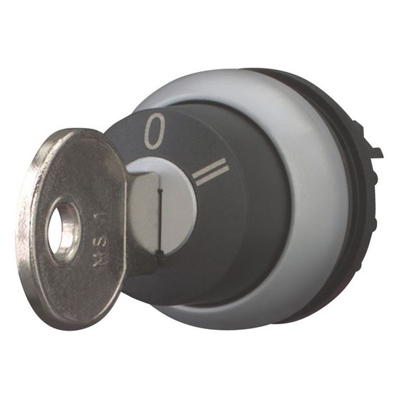 Eaton Schlüsseltaster M22 M22-WRS3, 22,5mm, Kunststoff, Titan, Schwarz