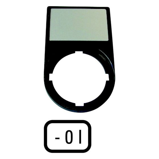 Eaton Tastenzusatzschildträger M22S-ST-X88, 30x50mm, Schwarz