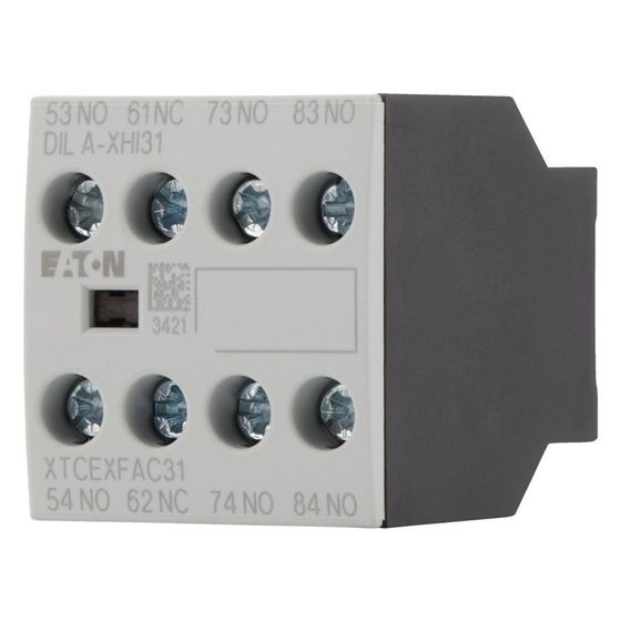 Eaton Hilfsschalterbaustein DILA DILA-XHI31, 4-polig, 3S/1Ö, Schraubklemmen, Frontbefestigung