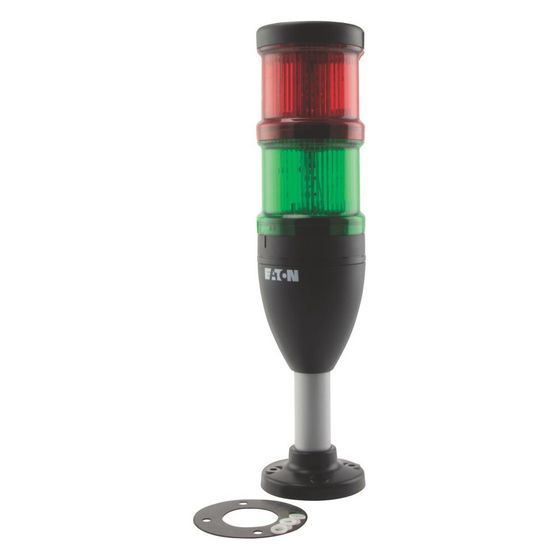 Eaton Signalsäule SL7 SL7-100-L-RG-24LED, 24V, 311x73x73mm, Polycarbonat, Rot/Grün