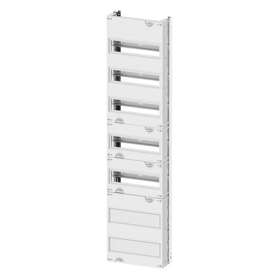 Eaton Verteilerfeld ZSD-V17/APZ, 1050x250x110mm, 7-reihig, mit Montageplatte, mit N-PE-Klemmen