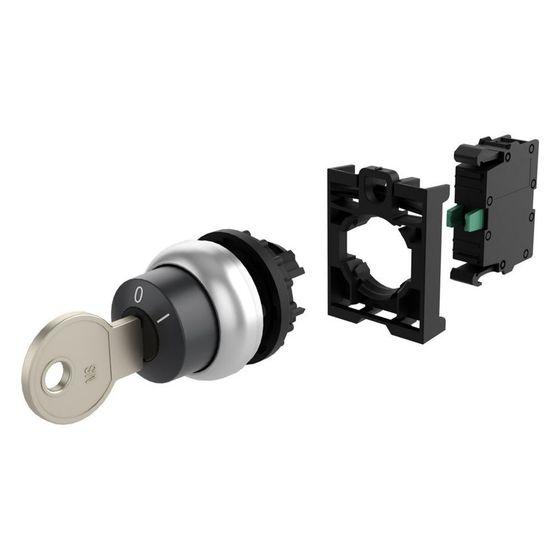 Eaton Schlüsseltaste RMQ-Titan M22-WRS-K10-BVP, 22,5mm, Kunststoff, Schwarz/Titan