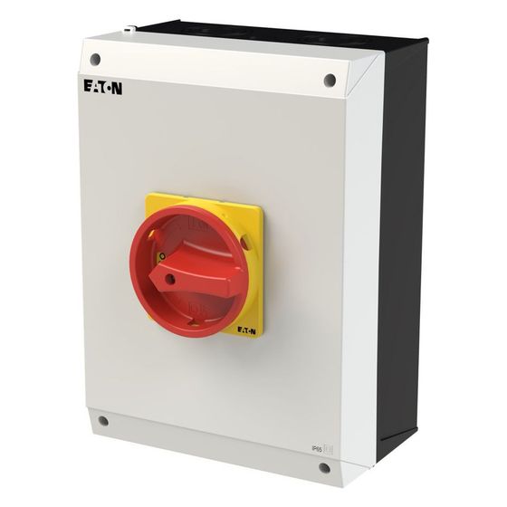 Eaton Hauptschalter P3 P3-100/I5/SVB/N, 100 A, 55 kW, 4-polig, Aufputzmontage, Grau, Rot