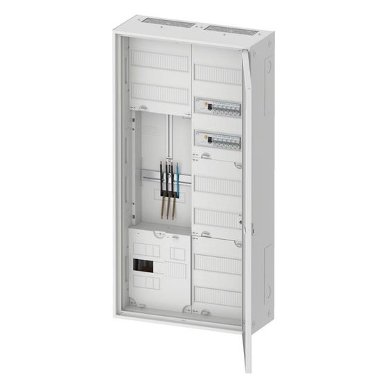 Eaton Zähler-Komplettschrank ZSD ZSD-ZV-1100/APZ/B, 63A, 2 Felder, 1100x550x225mm, Stahl, Weiß