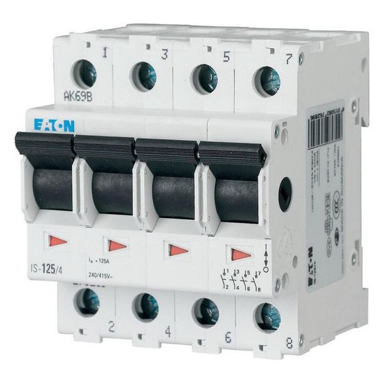 Eaton Hauptlasttrennschalter IS-63/4, 63A 415V 4-polig, 80x70,8x60mm
