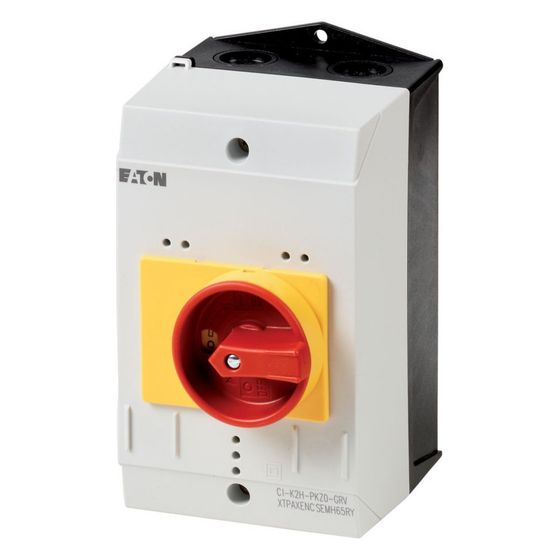 Eaton Isolierstoffgehäuse CI-K2-PKZ0-GR, 180x100x132mm, IP65, Kunststoff, Rot/Gelb