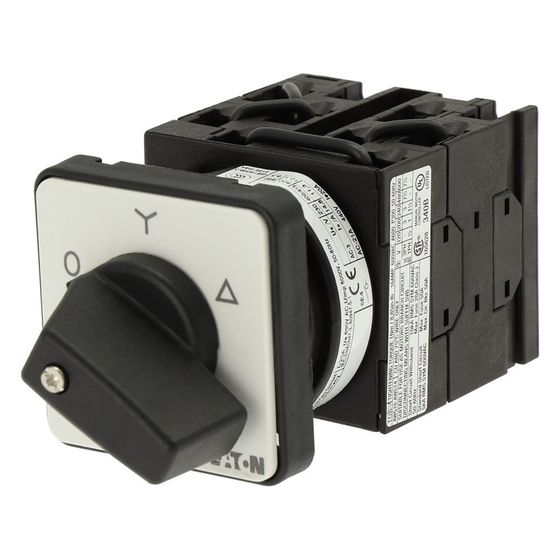 Eaton Stern-Dreieck-Schalter T0 T0-4-8410/E, 20A, 4 Baueinheiten, 8 Kontakte, 60 Grad, 0-Y-D