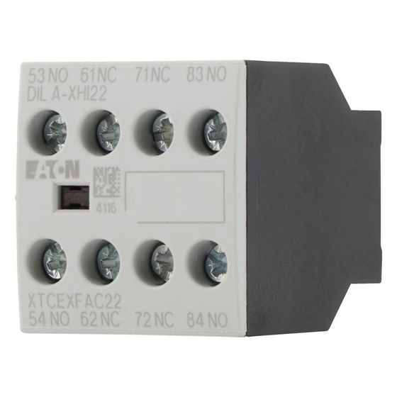 Eaton Hilfsschalterbaustein DILA DILA-XHI22, 4-polig, 2 S, 2 Ö, Frontbefestigung, Schraubklemmen