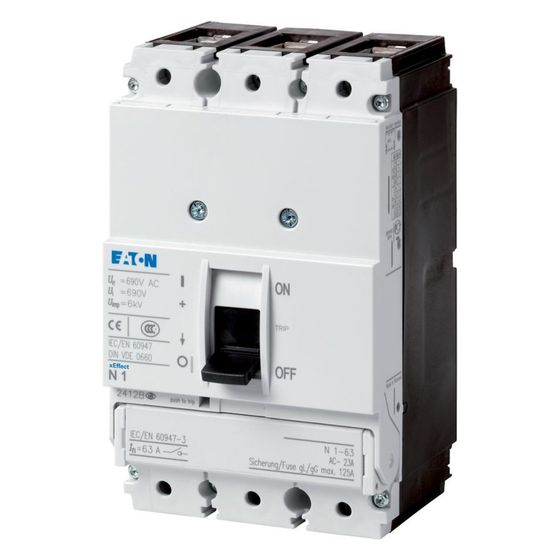 Eaton Lasttrennschalter NZM PN1-100, 100A, 3-polig, Schwarz