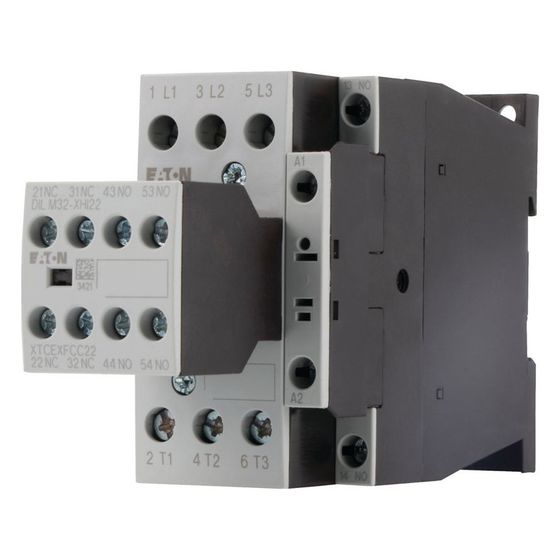 Eaton Leistungsschütz DILM25-32, 11kW, 3-polig, 230V/240V, 3 S, 2 Ö, Schraubklemmen, 85x45x138mm