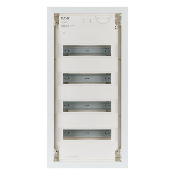 Eaton Hohlwand-Kleinverteiler KLV-48HWP-F, 4-reihig, 715x360x100mm, Kunststoff/Stahlblech, Weiß