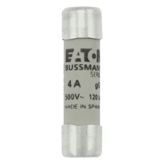 Eaton Sicherungseinsatz Bussmann C10G4, 10x38mm, 4A, 500V, 120kA, gG/gL