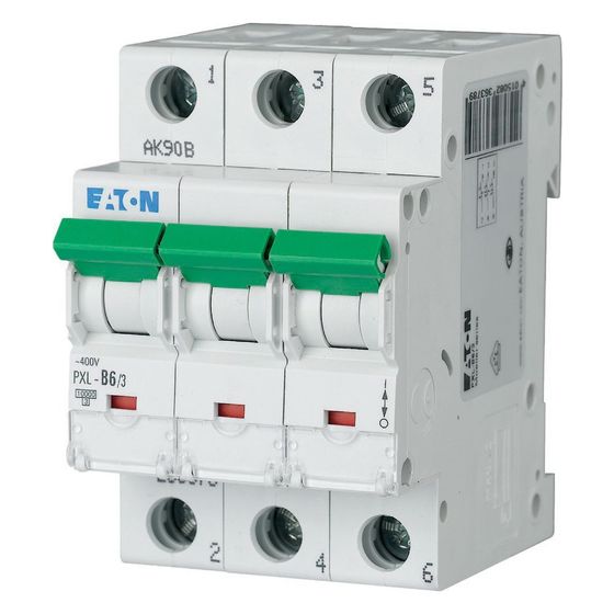 Eaton Leitungsschutzschalter PXL PXL-B6/3, 6A, 400V, 10kA