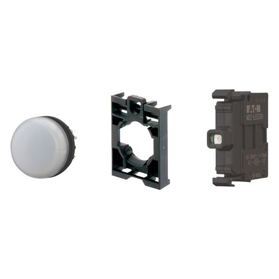 Eaton Leuchtmelder RMQ-Titan M22-L-W-LED-BVP, 22,5mm, Weiß, Chrom