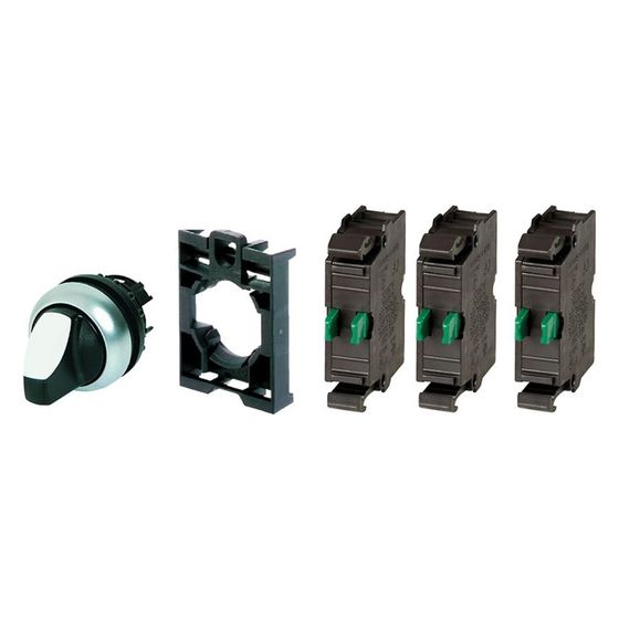 Eaton Wahlschalter RMQ-Titan M22-WRK-3K10-BVP, 22,5mm, Kunststoff, Titan/Schwarz