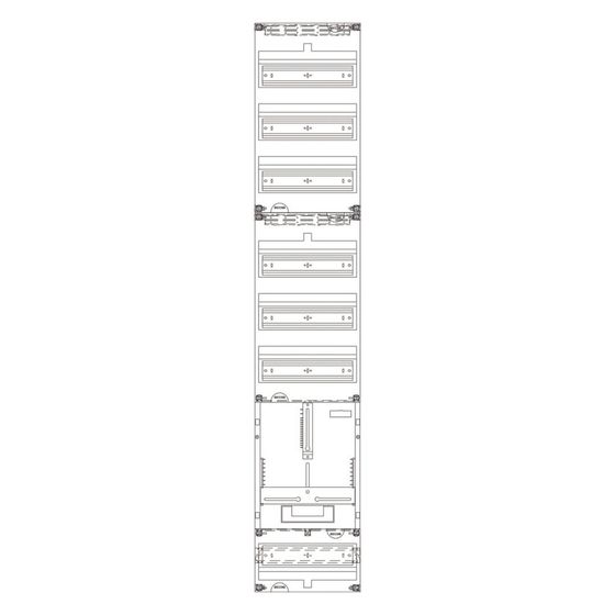 Eaton Einbaufeld ZSD-L19/V6/Z3, 1350x250x180mm, IP31, Stahlblech