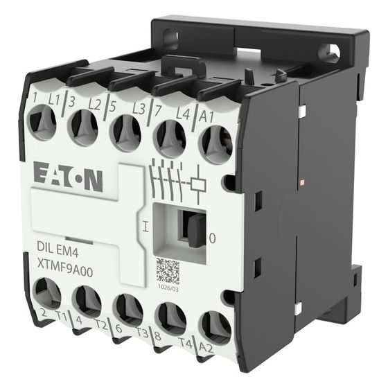 Eaton Leistungsschütz DILEM DILEM4, 4-polig, 4kW, 400V, Schraubklemmen