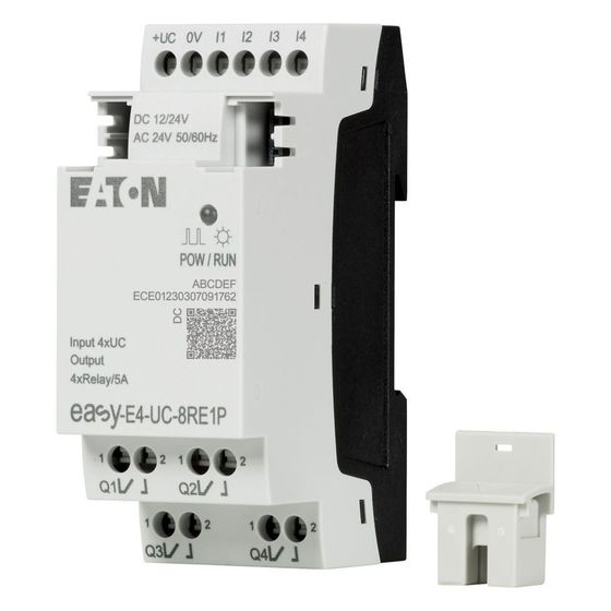 Eaton Ein-/Ausgangserweiterung easyE4 EASY-E4-UC-8RE1P, 90x36x58mm, Push-in Klemmen, Relaisausgang